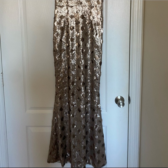 🌟 Dress the population gold sequin gown - Picture 6 of 11